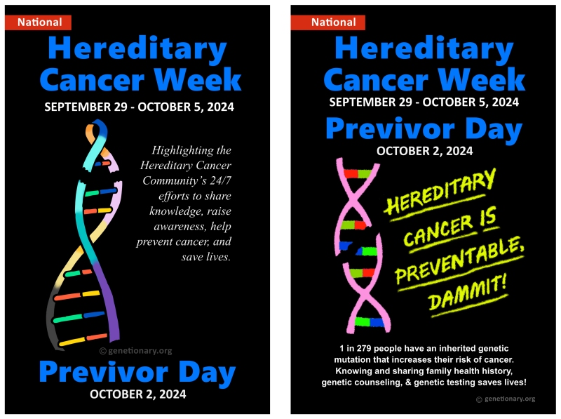 National Hereditary Cancer Week Poster