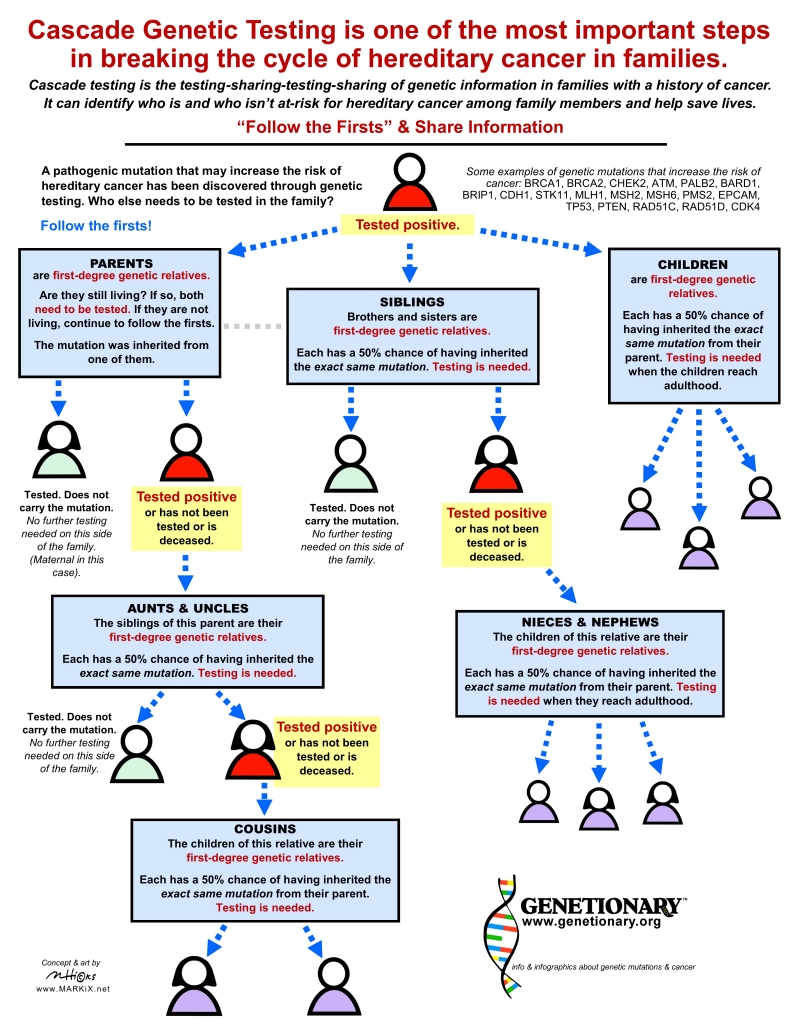 Infographic about Cascade Genetic Testing